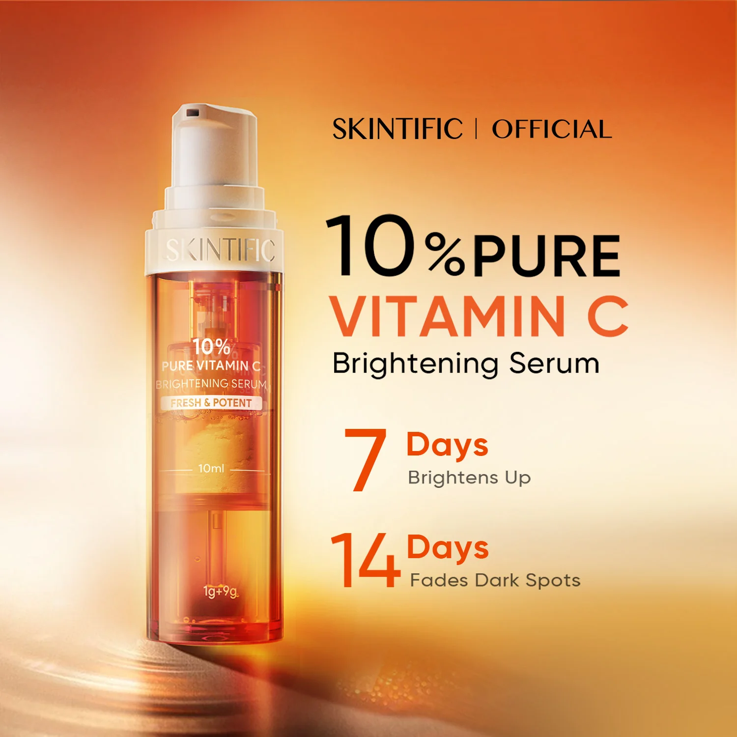 10% Pure Vitamin C Brightening Serum - Image 3