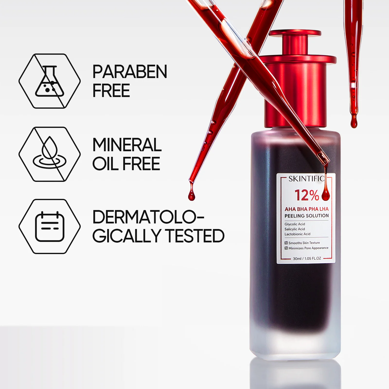12% AHA BHA PHA LHA Peeling Solution Serum - Image 10