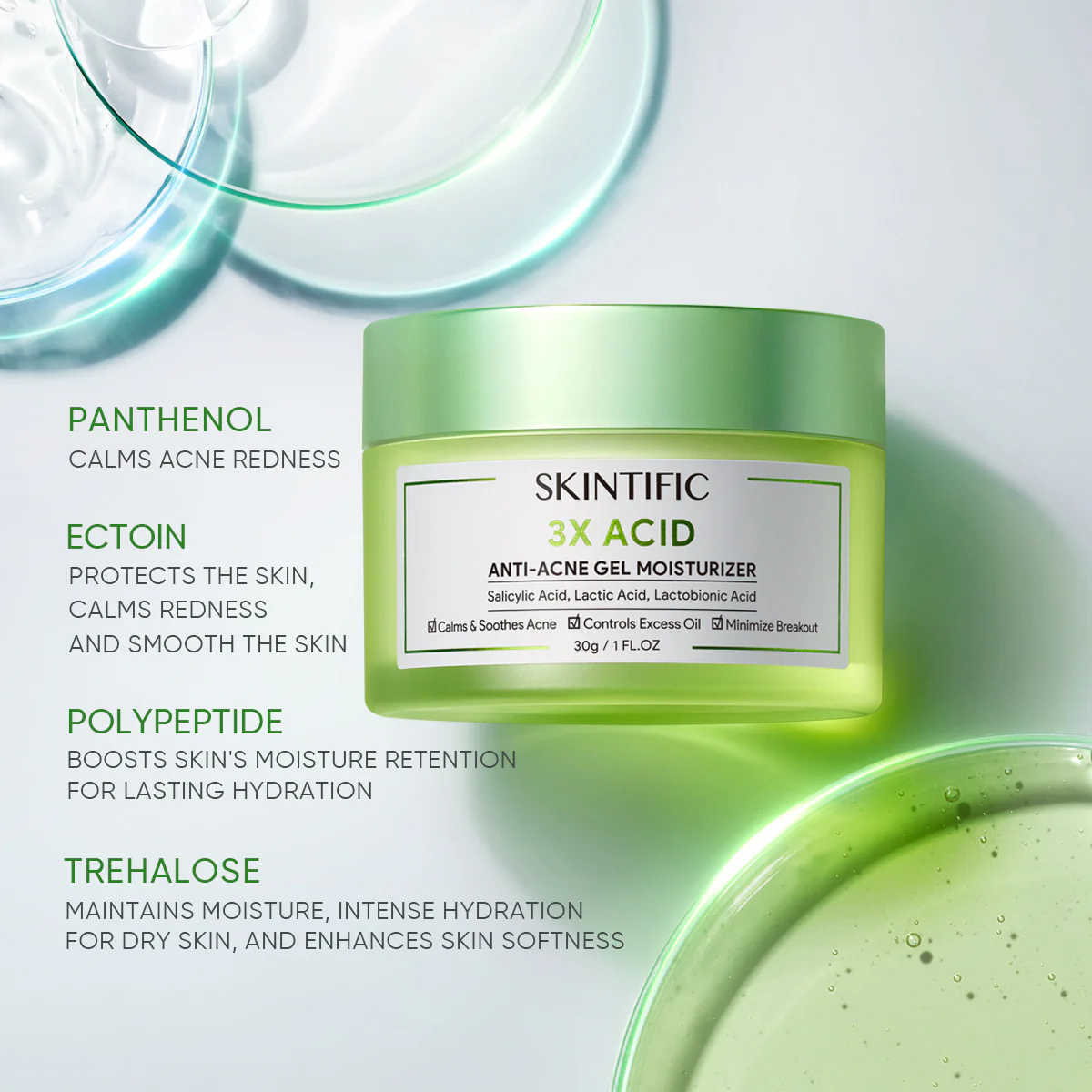 3X Acid Acne-Care Gel Moisturizer - Image 8