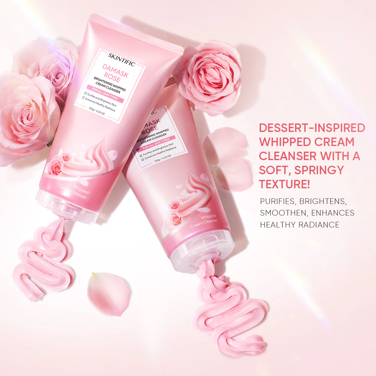 Damask Rose Brightening Whipped Cream Cleanser - Image 2
